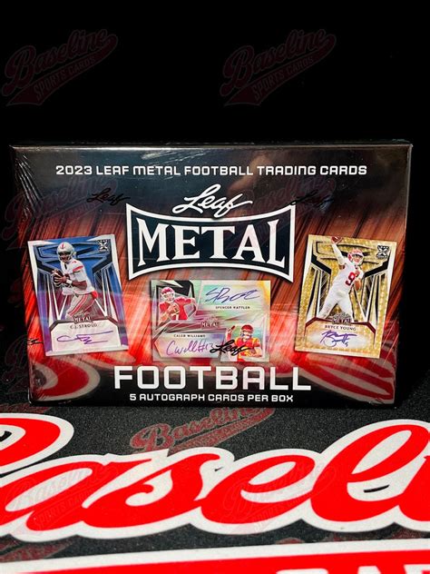 2023 leaf metal football hobby box|2023 leaf metal football checklist.